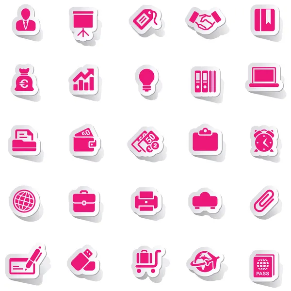 Etiqueta engomada icono etiqueta etiqueta etiqueta pegatina vector etiqueta pegatinas conjunto icono conjunto iconos icono colección — Vector de stock