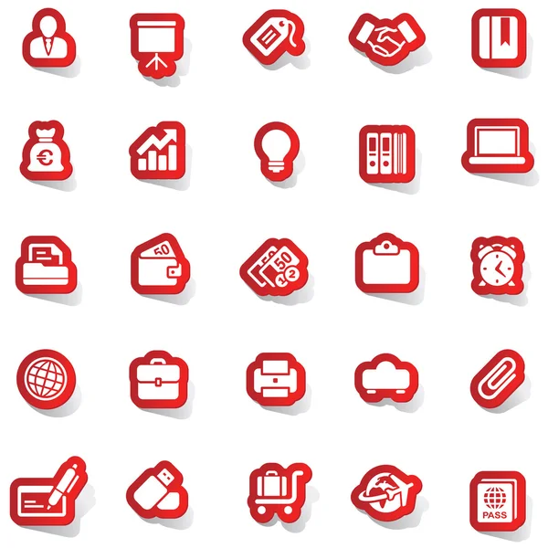 Autocolant icon autocolant etichetă autocolant autocolant etichetă autocolant set pictograme set pictograme pictogramă colectare — Vector de stoc