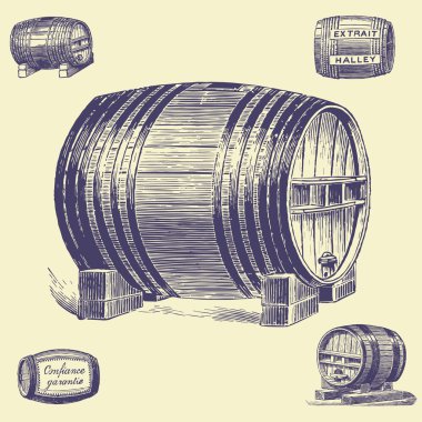 eski vintage vektör vektör setleri