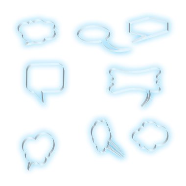 konuşma balonları konuşma kabarcık konuşma balonu simge konuşma balonu 3d konuşma kabarcıklar seti vektör