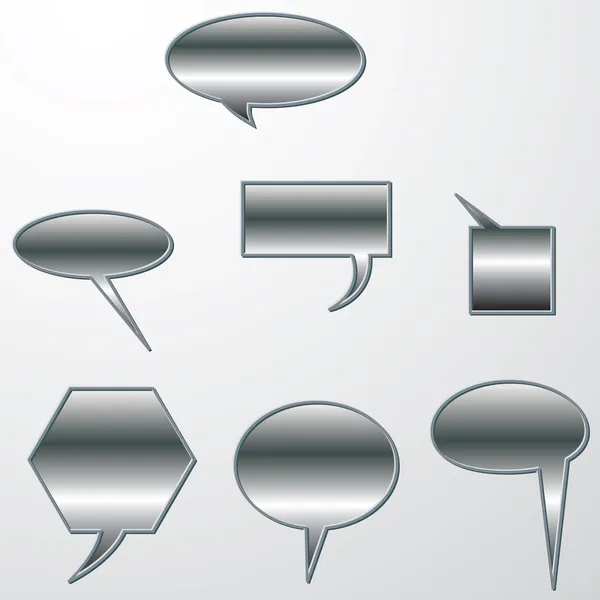 Burbujas del habla vector del habla burbuja del habla icono de la burbuja del habla burbuja 3d burbujas del habla conjunto — Vector de stock