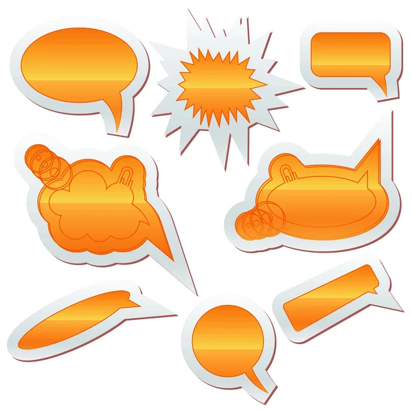 Burbujas del habla vector del habla burbuja del habla icono de la burbuja del habla burbuja 3d burbujas del habla conjunto — Vector de stock