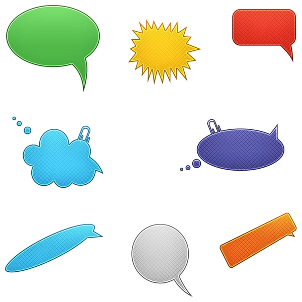 Burbujas del habla vector del habla burbuja del habla icono de la burbuja del habla burbuja 3d burbujas del habla conjunto — Vector de stock