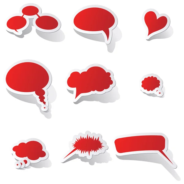 Burbujas del habla vector del habla burbuja del habla icono de la burbuja del habla burbuja 3d burbujas del habla conjunto — Vector de stock