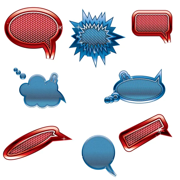 Burbujas del habla vector del habla burbuja del habla icono de la burbuja del habla burbuja 3d burbujas del habla conjunto — Vector de stock