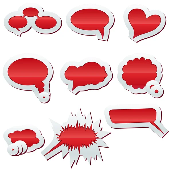 Burbujas del habla vector del habla burbuja del habla icono de la burbuja del habla burbuja 3d burbujas del habla conjunto — Vector de stock