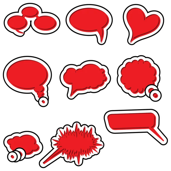 Burbujas del habla vector del habla burbuja del habla icono de la burbuja del habla burbuja 3d burbujas del habla conjunto — Vector de stock