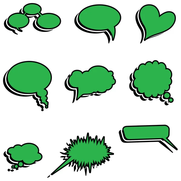 Burbujas del habla vector del habla burbuja del habla icono de la burbuja del habla burbuja 3d burbujas del habla conjunto — Vector de stock