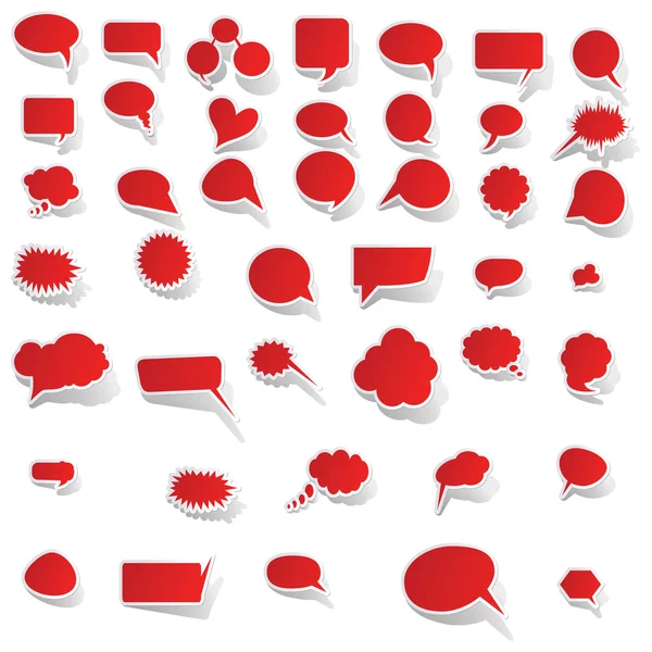 Sprechblasen Vektor Sprechblase Sprechblase Ikone Sprechblase 3d Sprechblasen gesetzt — Stockvektor