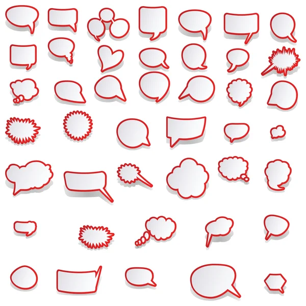 Burbujas del habla vector del habla burbuja del habla icono de la burbuja del habla burbuja 3d burbujas del habla conjunto — Vector de stock