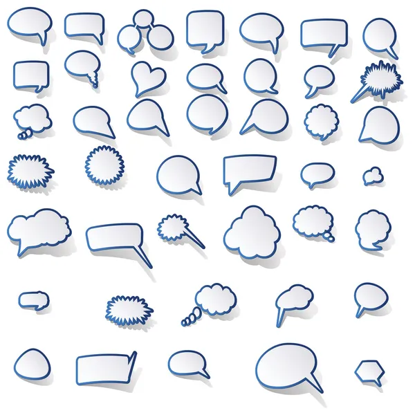 Burbujas del habla vector del habla burbuja del habla icono de la burbuja del habla burbuja 3d burbujas del habla conjunto — Foto de stock gratis