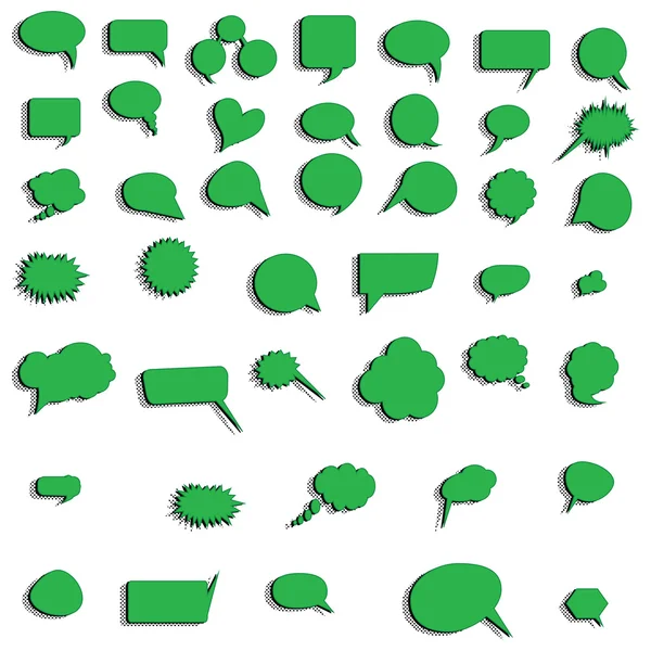 Burbujas del habla vector del habla burbuja del habla icono de la burbuja del habla burbuja 3d burbujas del habla conjunto — Vector de stock