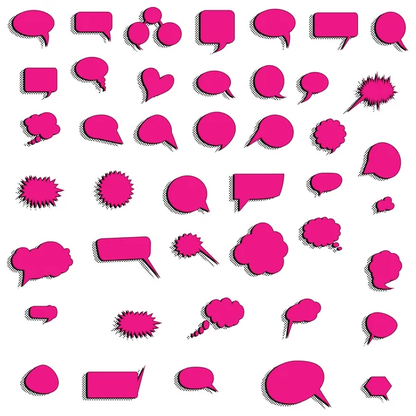 Burbujas del habla vector del habla burbuja del habla icono de la burbuja del habla burbuja 3d burbujas del habla conjunto — Vector de stock