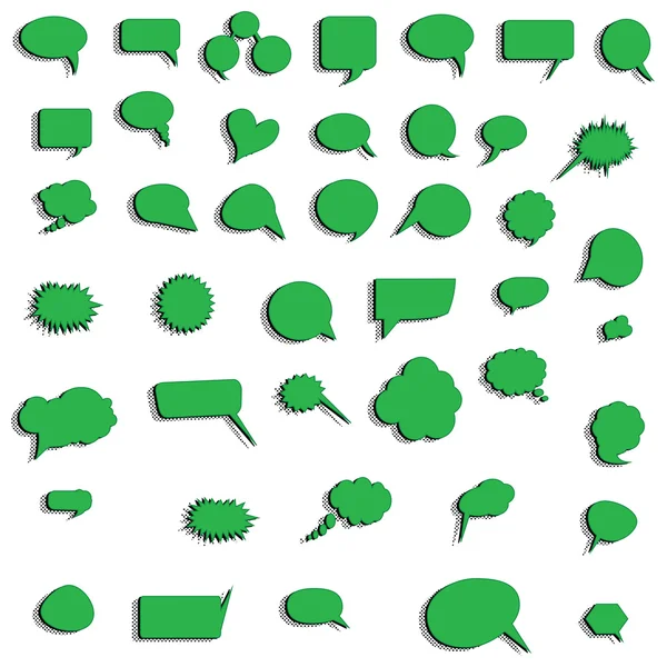 Burbujas del habla vector del habla burbuja del habla icono de la burbuja del habla burbuja 3d burbujas del habla conjunto — Archivo Imágenes Vectoriales