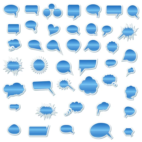 Burbujas del habla vector del habla burbuja del habla icono de la burbuja del habla burbuja 3d burbujas del habla conjunto — Archivo Imágenes Vectoriales