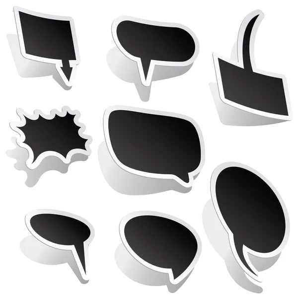 Burbujas del habla vector del habla burbuja del habla icono de la burbuja del habla burbuja 3d burbujas del habla conjunto — Vector de stock