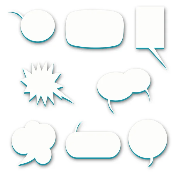 Burbujas del habla vector del habla burbuja del habla icono de la burbuja del habla burbuja 3d burbujas del habla conjunto — Vector de stock