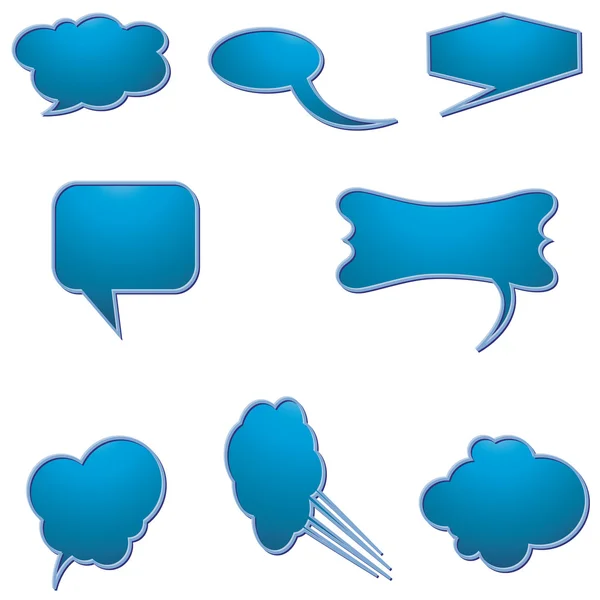 Burbujas del habla vector del habla burbuja del habla icono de la burbuja del habla burbuja 3d burbujas del habla conjunto — Vector de stock