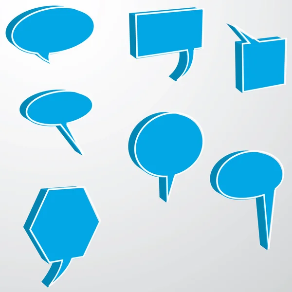 Burbujas del habla vector del habla burbuja del habla icono de la burbuja del habla burbuja 3d burbujas del habla conjunto — Vector de stock