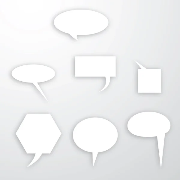 Bolhas de fala vetor de fala bolha de fala ícone de bolha de fala bolha de fala 3d conjunto de bolhas de fala — Vetor de Stock