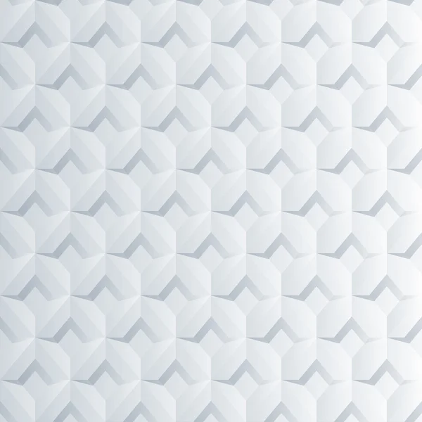 Illustration abstraite de conception 3D blanche géométrique sans couture vectorielle de fond — Image vectorielle