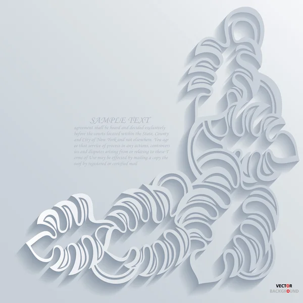 Element Hintergrund abstrakt 3D Design Vektor Illustrationen — Stockvektor