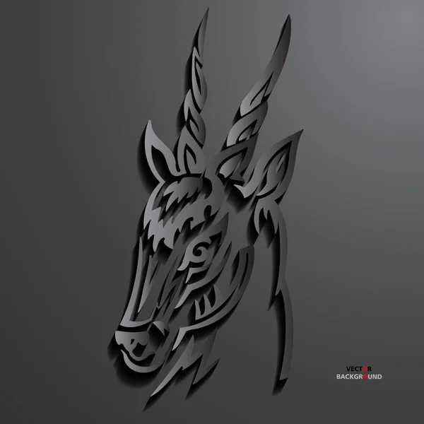鹿背景抽象的な 3次元設計のベクトルのイラスト — ストックベクタ