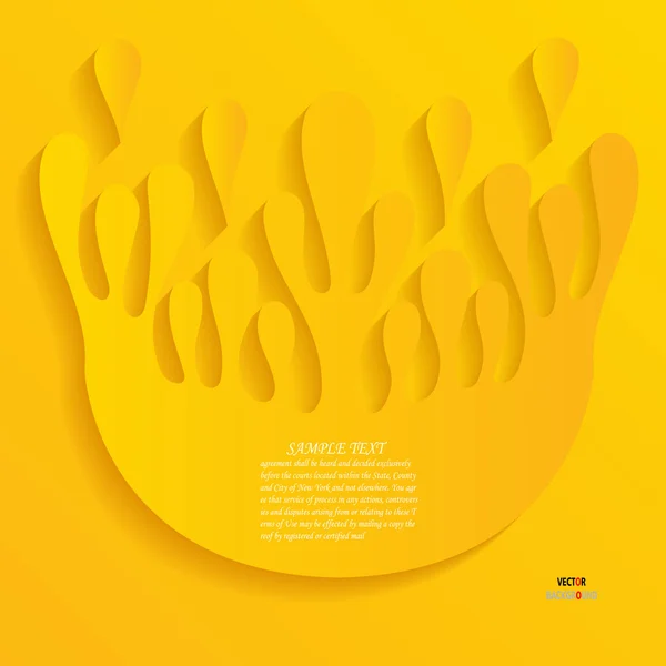 Όμορφο φόντο αφηρημένα σχέδια 3d διανυσματικά εικονογραφήσεις κίτρινο — Διανυσματικό Αρχείο