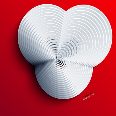 Beyaz tasarlamak vektör arka plan soyut 3d tasarım