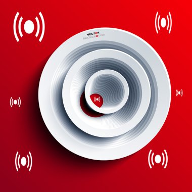 soyut 3d tasarım arka plan beyaz tasarlamak vektör