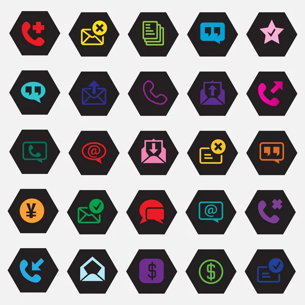 Icon set Vector Illustration — Stockvektor