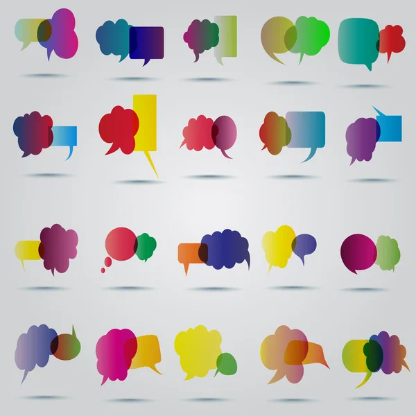 Speech bubble vector illustration — Stock Vector