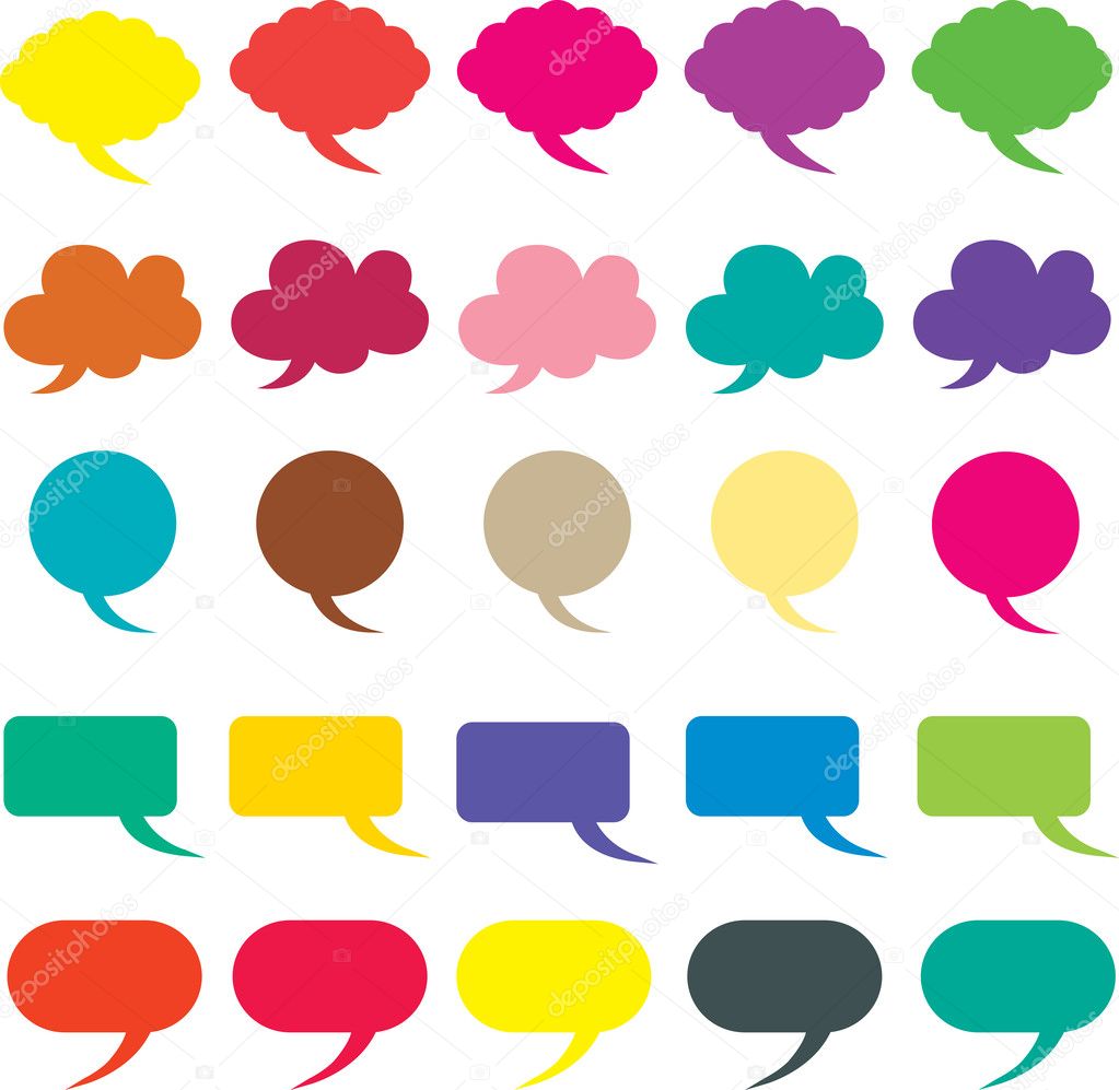 Speech bubble vector illustration