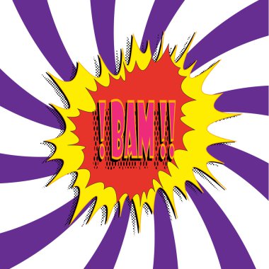 comic boek explosie vector afbeelding achtergrond