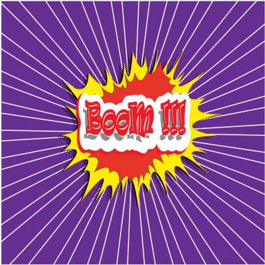 comic boek explosie vector afbeelding achtergrond