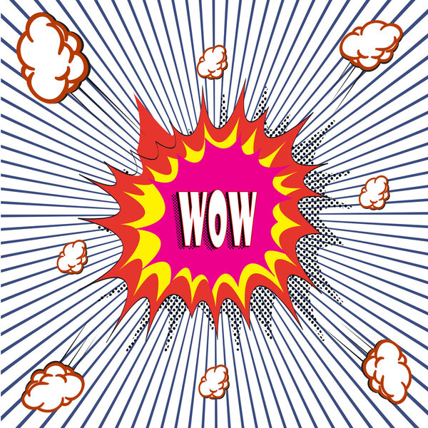 Comic book explosion vector illustration background