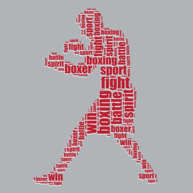 tipografi 3d metin word art vektör çizim kelime bulutu boks boks