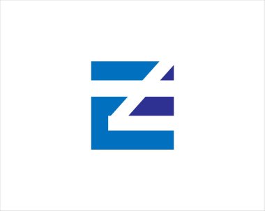 soyut E harfi logo simgesi