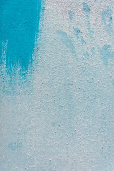 Fragment Blue Wall Smudged Paint Background Texture Stock Image