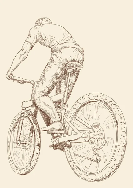 Ciclista — Archivo Imágenes Vectoriales