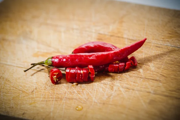 Red pepperoncino, spice for cooking — Stock Photo, Image