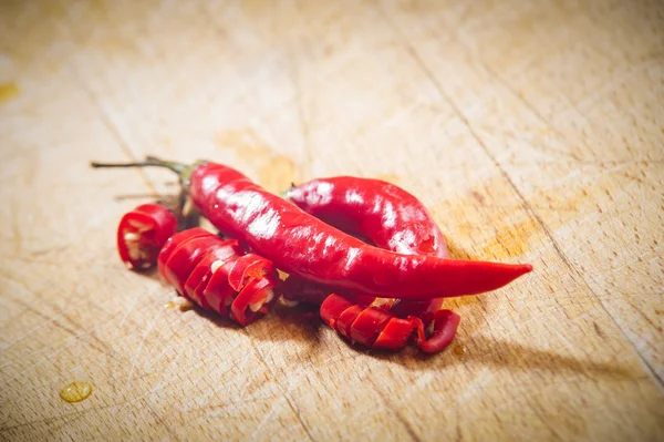 红色的 pepperoncino，用于烹饪香料 — 图库照片