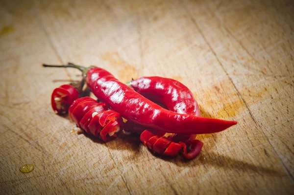 Red pepperoncino, spice for cooking — Stock Photo, Image