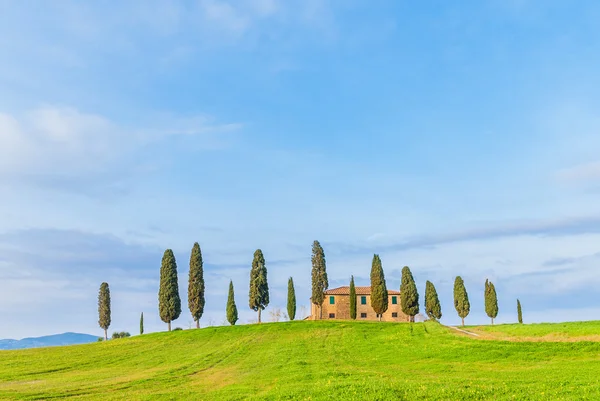 L'image classique de la Toscane autour de Pienza, Italie — Photo