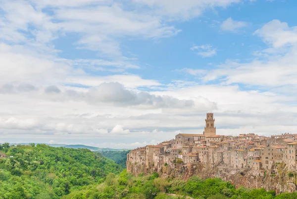 La antigua ciudad etrusca en el norte de Toscana, Pitigliano, Italia . —  Fotos de Stock