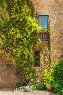 Ortaçağ kasabası İtalyan civita di bagnoregio, İtalya