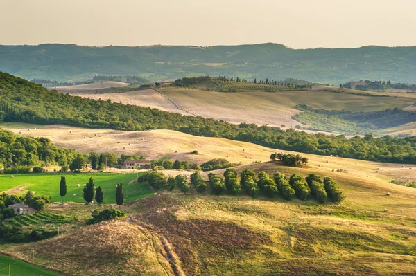 Krajina středověkých malířů v Toskánsku, Itálie — Stock fotografie