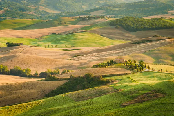 Val d'Orcia Natural Park inscribed on the list of UNESCO in the — Stock Photo, Image
