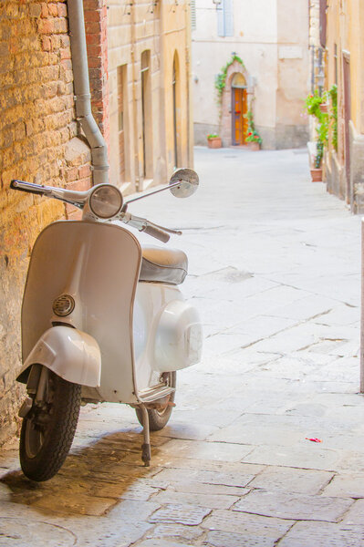 Italian scooter in the street