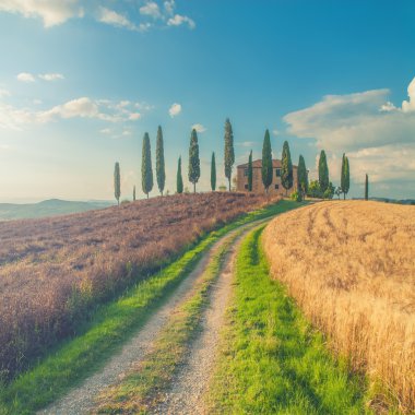 pienza, İtalya civarında klasik tuscan views